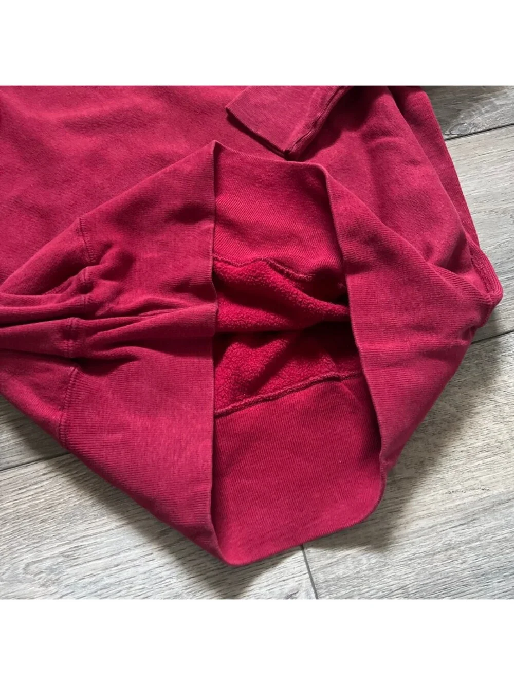 Vintage Champion Men's L Reverse Weave Crewneck Sweatshirt Red Made In USA
